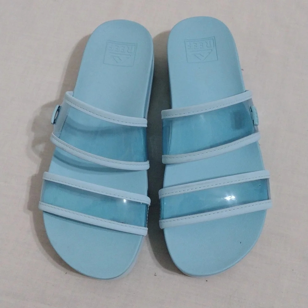 Reef Vista Hi-Energy Platform Slip-on Slide Sandals US 7.5 Comfort Casual Summer
